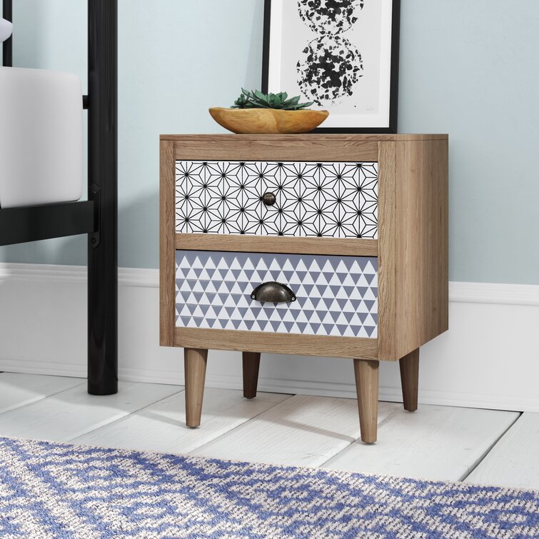 Wayfair 3 drawer on sale bedside table